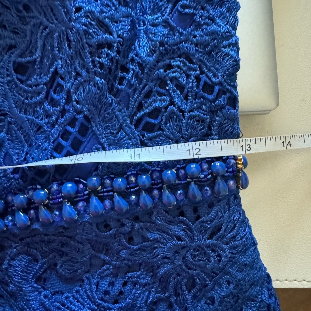 Mac Duggal Royal Blue Lace Mermaid Gown Size 4 - Picture 9 of 9